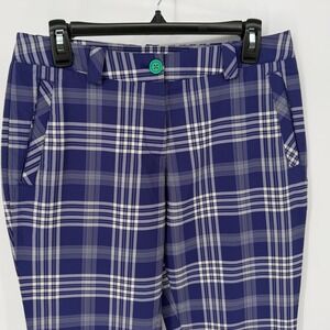 Nike Golf Tour Performance Plaid Golf Pants Womens Size 6 DRI FIT 30x32